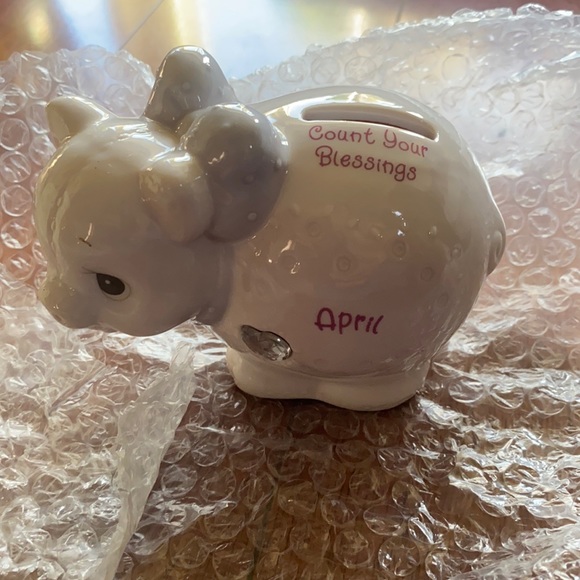 Precious Moments Other - Precious Moments piggy bank April
